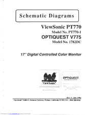 ViewSonic Optiquest 1782DC Schematic Diagrams