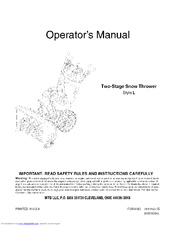 MTD 31AE6LLG723 Operator's Manual