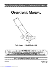 MTD 11B-084E031 Operator's Manual