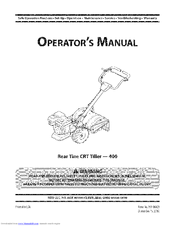 MTD 400 Series Operator's Manual