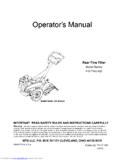 MTD 21AA414A752 Operator's Manual