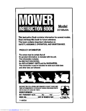 Murray 22106X9A Instruction Book