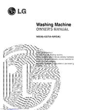 LG WD-12279RD Owner's Manual