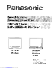 Panasonic CT-36SL13 Manual