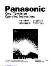 Panasonic CT-36HX41 Operating Instructions Manual