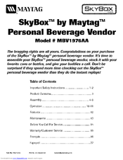 MAYTAG SkyBox MBV1976AA Manual