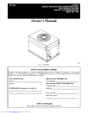 PAYNE PY3G024 Owner's Manual