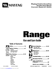 MAYTAG MER6875BCW17 Use And Care Manual