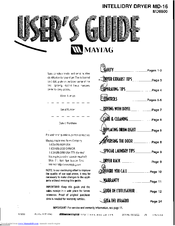 MAYTAG MDG8600 User Manual