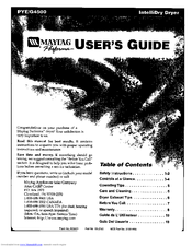 MAYTAG Perfoma PYE4500 User Manual