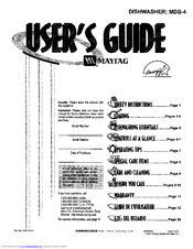 MAYTAG MDB-4 User Manual