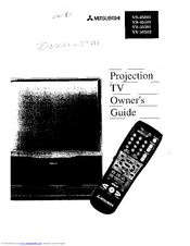 MITSUBISHI VS-45501 Owner's Manual