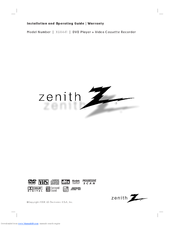 Zenith XBV441 Installation And Operating Manual