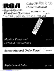 RCA P52770 Owner's Manual