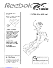REEBOK Rl 1500 Elliptical User Manual