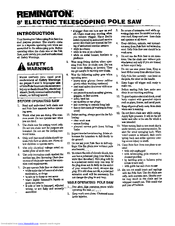 REMINGTON 104316-01 Owner's Manual