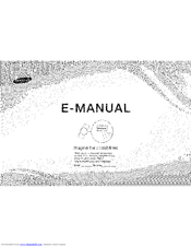 SAMSUNG PN51E490B4FXZA E- E-Manual
