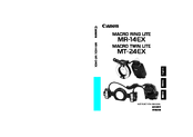 Canon MACRO SPEEDLITE MT-24EX Instruction Manual