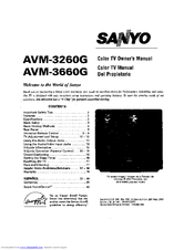 SANYO AVM-3260G Owner's Manual