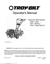 Troy-Bilt 630C-Tuffy Operator's Manual
