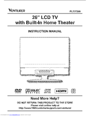 Venturer PLT37260 Instruction Manual