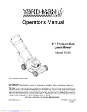 Yard-Man E465 Operator's Manual