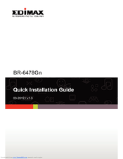 Edimax BR-6478Gn Quick Installation Manual