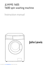 John Lewis JLWMS 1605 Instruction Manual