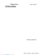Electrolux EWF 12780 W User Manual