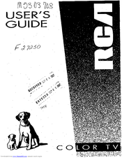 RCA F27250 User Manual