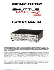 Genz-Benz SHUTTLE MAX 6.0 Owner's Manual