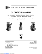 Cecilware JX28MC Operation Manual