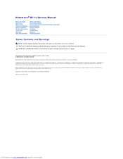 Dell Alienware M11x Service Manual