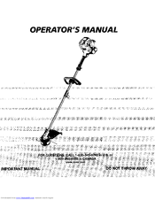 Ryobi 41AD179A034 Operator's Manual