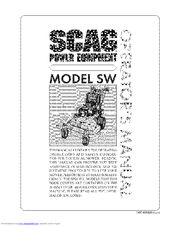 Scag Power Equipment SW36-13KA Operator's Manual