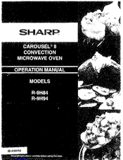 Sharp CAROUSEL II R-9H94 Operation Manual