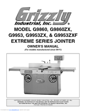 Grizzly EXTREME G9860 Owner's Manual