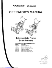 Simplicity 1695311 Operator's Manual