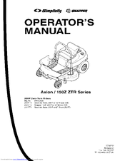 Simplicity Snapper 150Z Operator's Manual