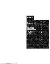 Sony Cyber-shot DSC-H5 User's Manual / Troubleshooting