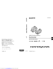 Sony HDR-CX150L Operating Manual