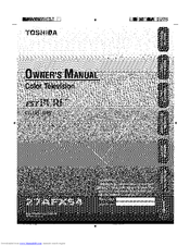 Toshiba 27AFX54 Owner's Manual