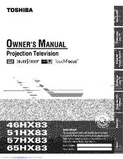 Toshiba 65HX83 Owner's Manual