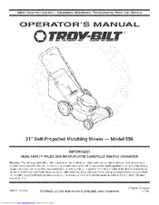 Troy-Bilt 556 Operator's Manual