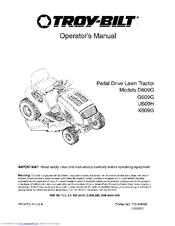 Troy-Bilt U609H Operator's Manual