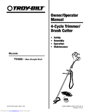 Troy-Bilt 182826 TB4000 Owner's/Operator's Manual