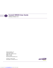 Extreme Networks Summit WM20 User Manual