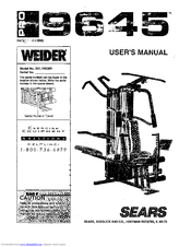 Weider PRO 9645 User Manual