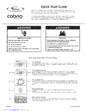 Whirlpool CABRIO WTW6300SB1 Quick Start Manual