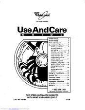 Whirlpool LSR7233DQ0 Use And Care Manual